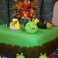 Angry Birds Birthday Cake