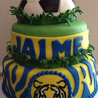 Tigres UANL soccer cake