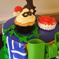 Joker/Harley Quinn /Batman Cake 