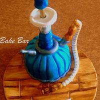Blue Hookah Cake