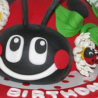 Lulu the ladybug smash cake