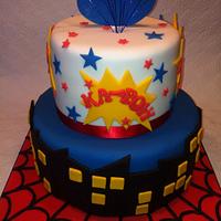 Super Heroes Cake