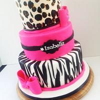 Leopard & Zebra theme birthday