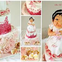 Baby Doll Christening Cake