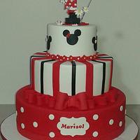 Minnie theme cake 