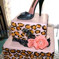 Leopard Shoe Cake