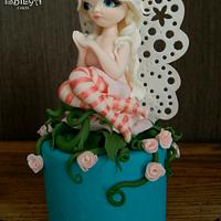 Rose Fairy Cake Topper