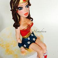 Wonder Woman cake topper!
