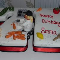 21st Birthday cake for a chef