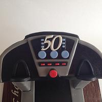 50th treadmill cake