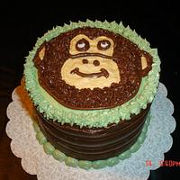 Monkey Cake with smash cake