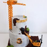 Concrete construction cake