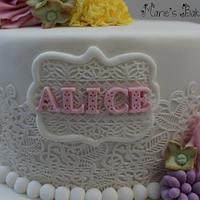 Alice- a cake for my Gran's 90th birthday