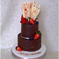 Ganache birthday cake Ganache birthday cake