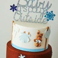 Baby it's cold out side Baby Shower Cake!