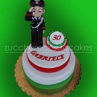 cake policeman - carabineer (Italy)