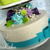 springtime wedding cake
