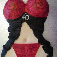 Lingerie cake and cookies