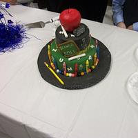 Kindergarten graduation cake