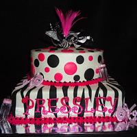 Hot pink and Zebra Baby Shower