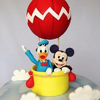 Mickey Mouse & Donald Duck birthday cake 
