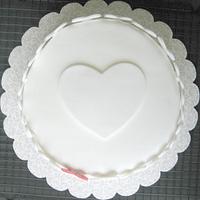 Hearts Wedding Cake