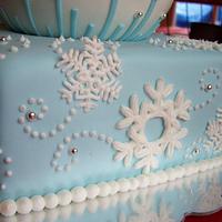 Snowflake/Ornament Birthday Cake