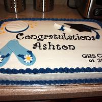 Flip Flop Graduation Cake