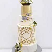 My geometry wedding cake 1