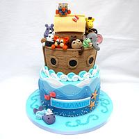 Noah's Ark Christening Cake!