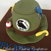 Fishing Hat Birthday Cake