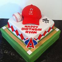 Angels Baseball Cake