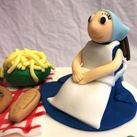 Italian Themed Birthday Cake