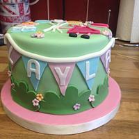 Peppa pig birthday cake