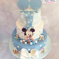 1st birthday baby Mickey mouse 