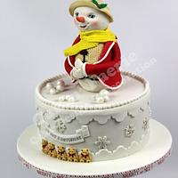Snowman Xmas Cake