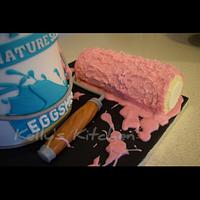 Paint Can Birthday cake