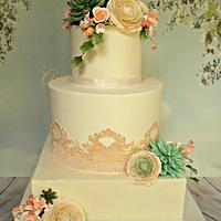 Vintage Romance with Modern flowers