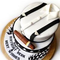 Suit and Cigar Cake