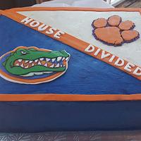 House Divided Groom's Cake
