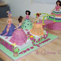 My Lil Baker Jas Princesses Birthday Cake