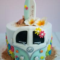 Hippie-surf cake