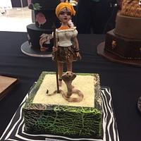 African modelling show cake competition