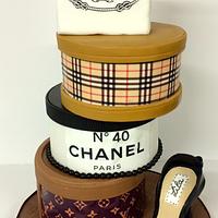 Another variation of a previous fashion cake boxes