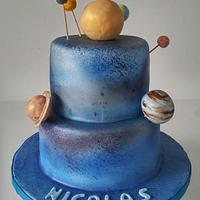 Planets cake