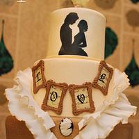 Shakespeare in love wedding cake