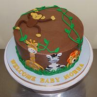 Safari themed Baby Shower Cake