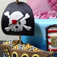 Princess & Pirate 4th Birthday Cake