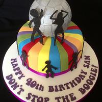 Disco dancing birthday cake!! 