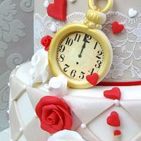 Queen of Hearts Wedding Cake